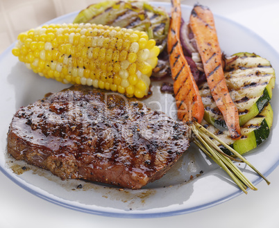 Steak and Vegetables