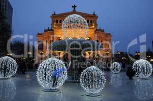 Weihnachten an der Alten Oper in Frankfurt