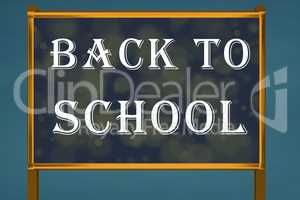Advertising sign "Back to School"