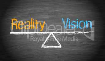 Reality and Vision - Balance Concept