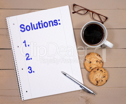Solutions and checklist