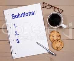 Solutions and checklist