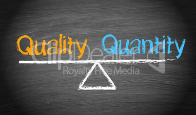 Quality and Quantity - Balance Concept