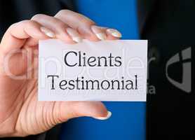 Clients Testimonial