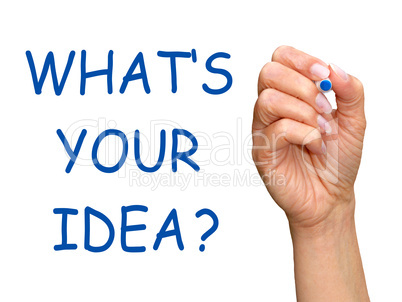 What is your idea ?