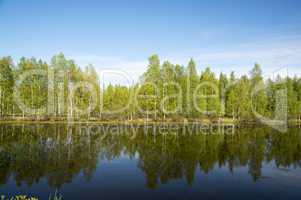 See in Lappland, Finnland