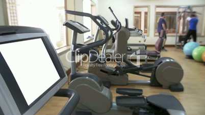 Modern gym with sport equipment