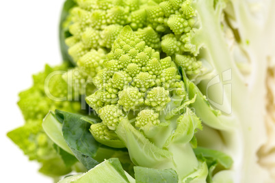 Part Green Fresh Romanesque Cauliflower