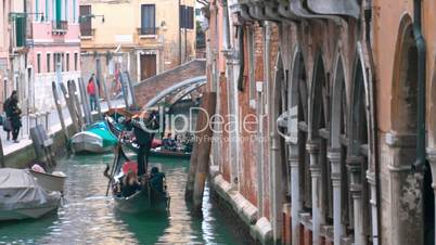 Sightseeing on gondolas in Venice, Iltaly
