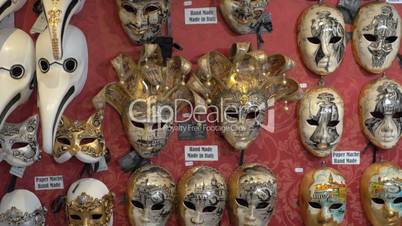 Handmade masks for Venetian carnival