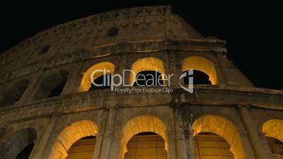 Night view of Roman Colosseum
