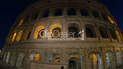 Illuminated Coliseum in Rome at nightIlluminated Coliseum in Rome at night