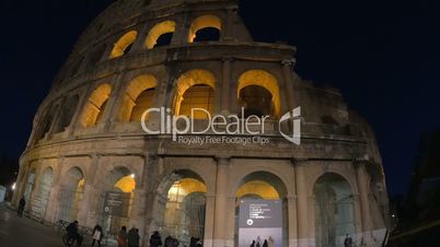 Night Coliseum as famous sight of Rome
