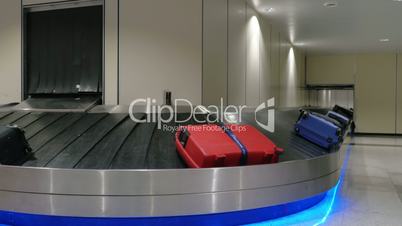 Baggage claim area at the airport