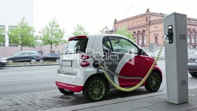 Electro car is charging