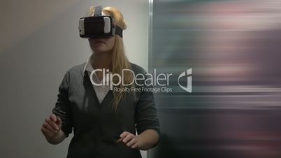 Traveling in virtual space with special headset