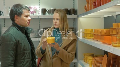 Couple in Utensil Shop