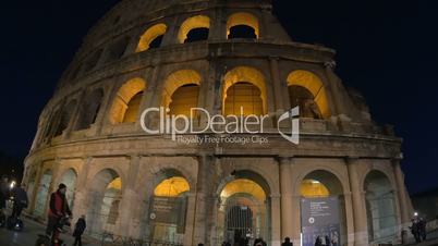Night Coliseum as famous sight of Rome