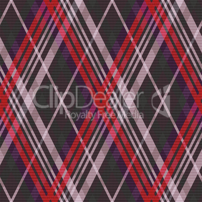 Rhombic tartan seamless texture mainly in muted colors