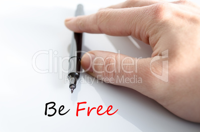Be free Text Concept