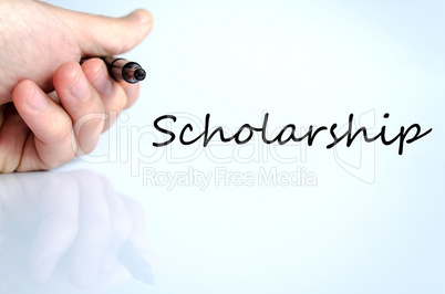 Scholarship Text Concept