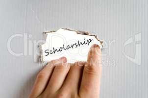 Scholarship Text Concept