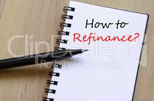 How to refinance text concept