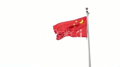 china flag flying