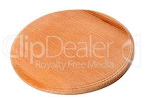 Round wooden kitchen board