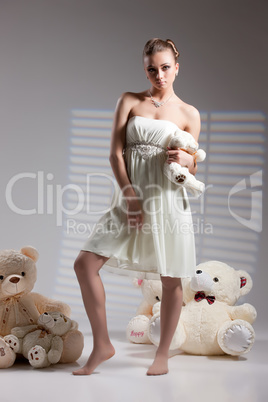 Young Bride With Toys