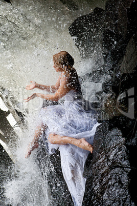 Young Bride On A River