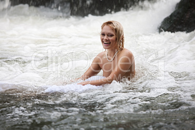 Young Woman Swimming