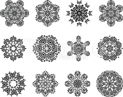12 Snowflakes