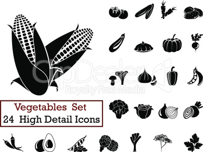 24 Vegetables Icons