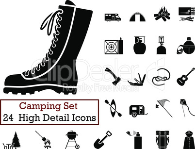 24 Camping Icons