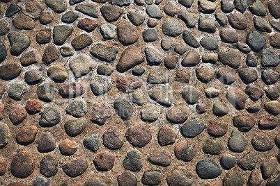 grunge old stone cobbles as a background