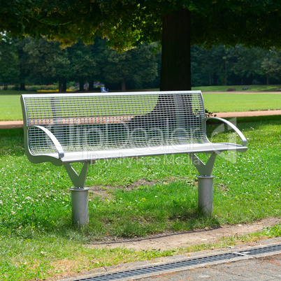 Garden bench in the park