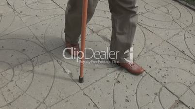 the old man with the cane
