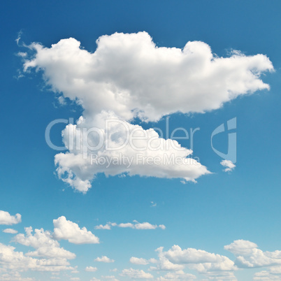 beautiful clouds in blue sky