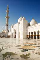 Sheikh Zayed Grand Mosque during sunset, Abu Dhabi, UAE