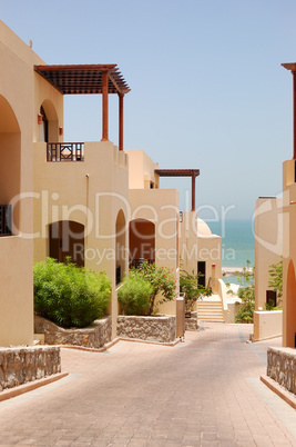 The Arabic style villas at luxury hotel, Dubai, UAE