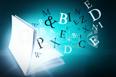 Composite image of letters