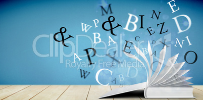 Composite image of letters