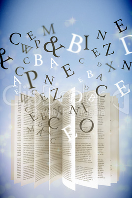 Composite image of letters