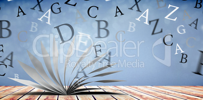 Composite image of letters