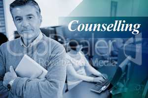 Counselling against teacher standing while holding a tablet pc