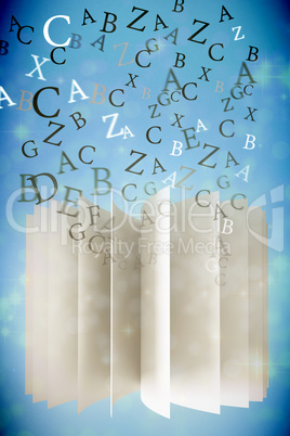 Composite image of letters