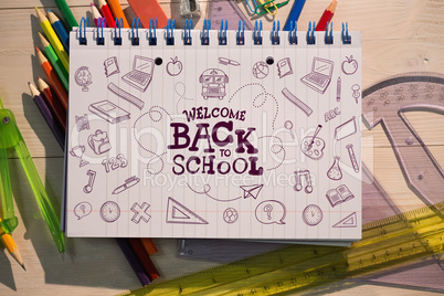 Composite image of back to school