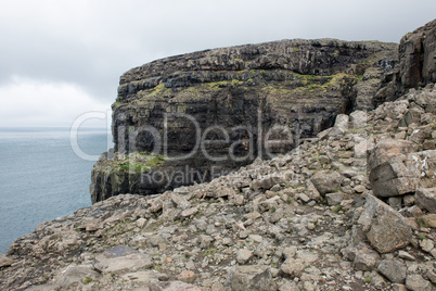 Rocky landscape on the Faroe Islands
