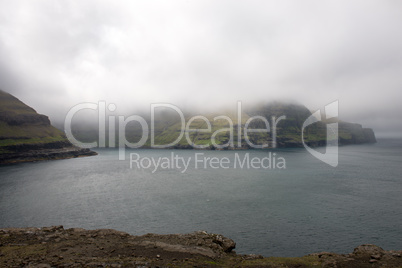 Rocky landscape on the Faroe Islands